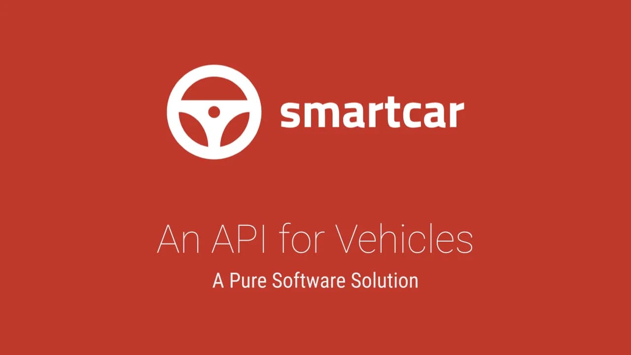Slide 1: Smartcar: an API for vehicles