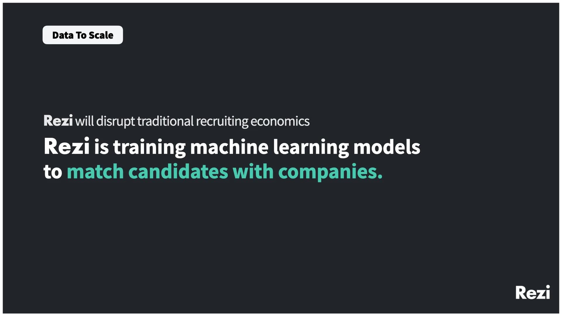 Slide 14: Training machine learning models to match candidates with companies